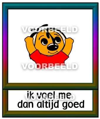 Ik voel me dan altijd goed