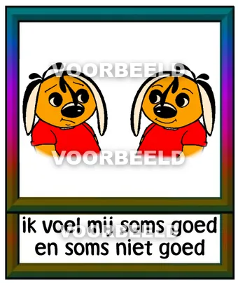 Ik voel mij soms goed en soms niet goed