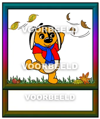 Herfst kaart over