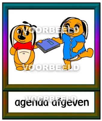 Agenda afgeven