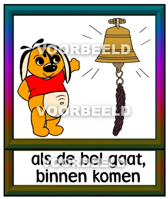 Als de bel gaat binnen komen