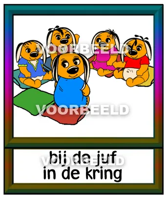Bij de juf in de kring