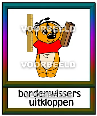 Bordenwissers uitkloppen