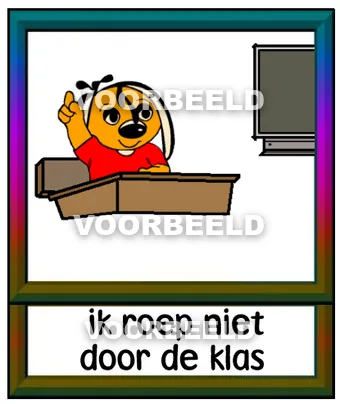 Ik roep niet door de klas