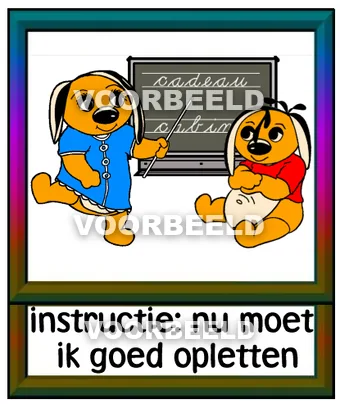 Instructie nu moet ik goed opletten
