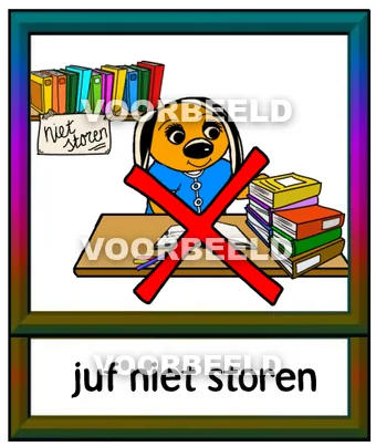 Juf niet storen