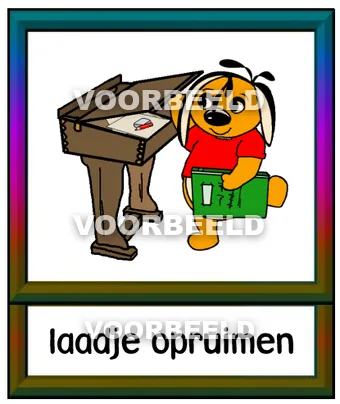 Laatje opruimen
