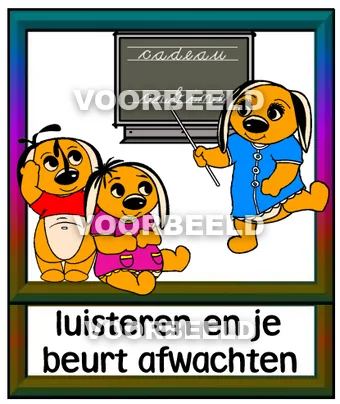 Luisteren en je beurt afwachten