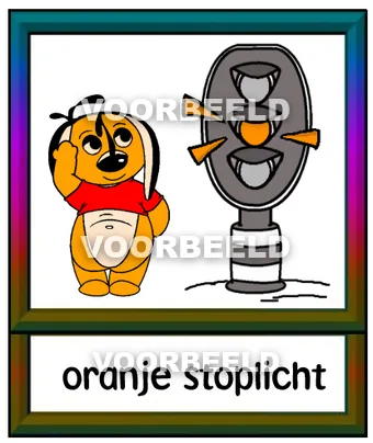 Oranje stoplicht
