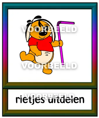 Rietjes uitdelen