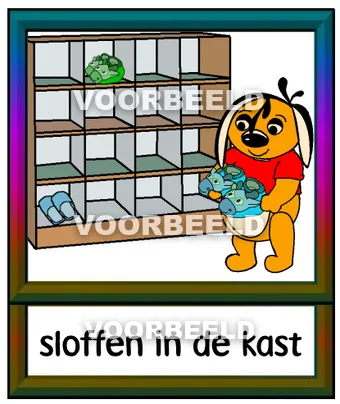 Sloffen in de kast