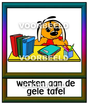 Werken aan de gele tafel