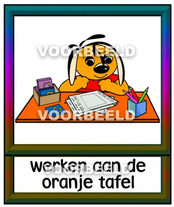 Werken aan de oranje tafel