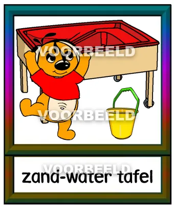 Zand water tafel