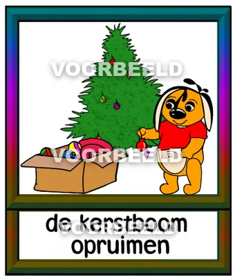 De kerstboom opruimen