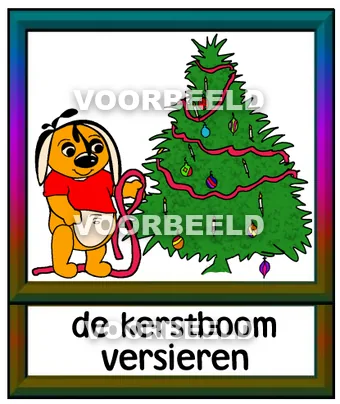 De kerstboom versieren