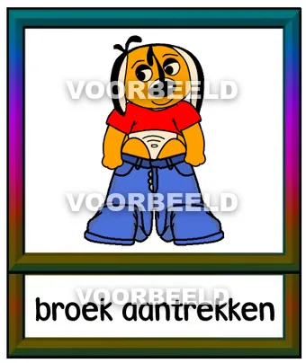Broek aantrekken