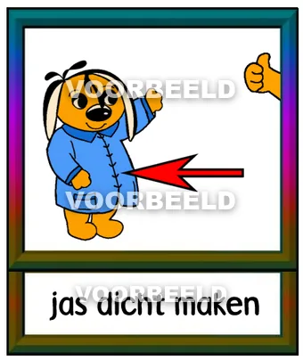 Jas dicht maken
