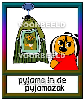 Pyjama in de pyjamazak