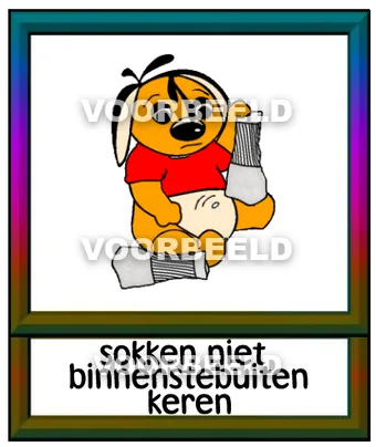 Sokken niet binnenstebuiten keren