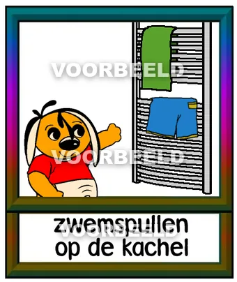 Zwemspullen op de kachel2