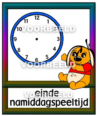 Einde namiddag speeltijd