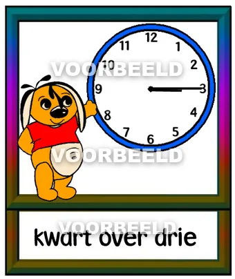 Kwart over drie