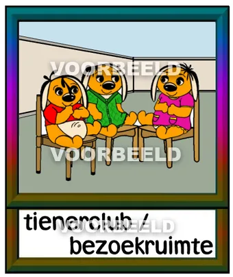 Tienerclub bezoekruimte