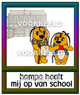 Bompa haalt mij op van school