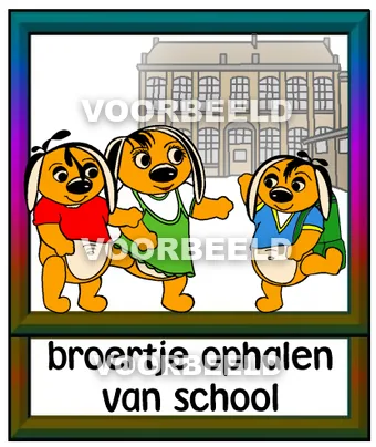 Broertje ophalen van school