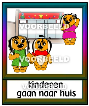 Kinderen gaan naar huis