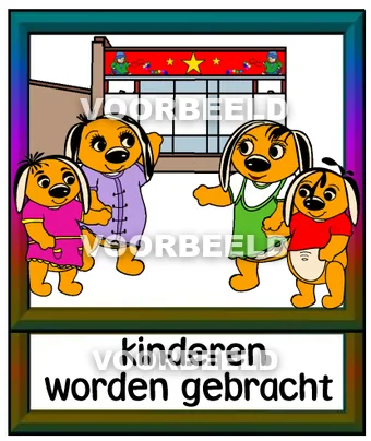 Kinderen w orden gebracht