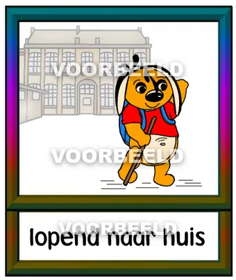 Lopend naar huis