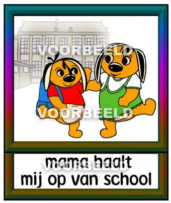 Mama haalt mij op van school