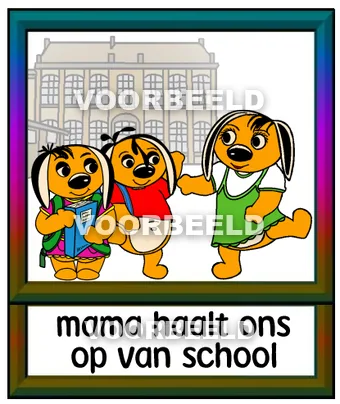 Mama haalt ons op van school