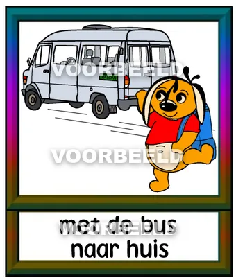 Met de bus naar huis