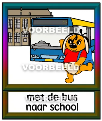 Met de bus naar school