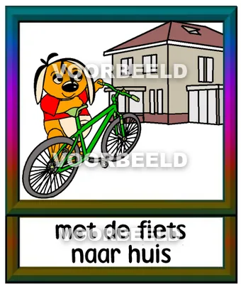 Met de fiets naar huis