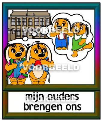 Mijn ouders brengen ons
