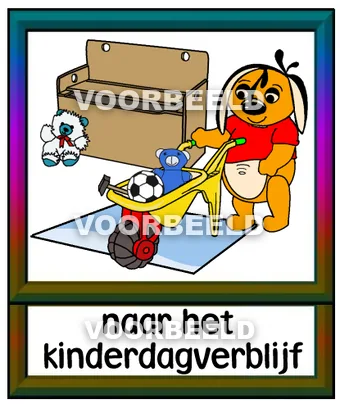 Naar het kinderdagverblijf