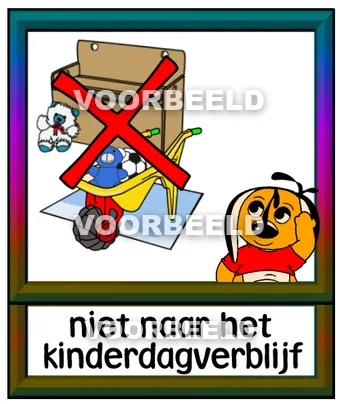 Niet naar het kinderdagverblijf