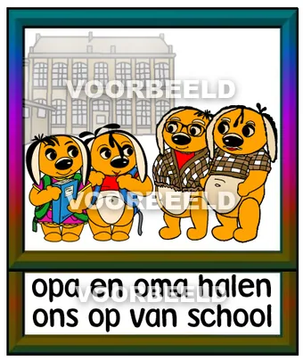 Opa en oma halen ons op van school