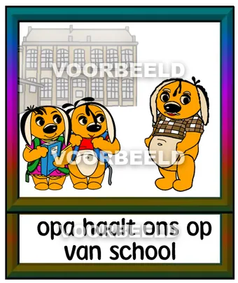 Opa haalt ons op van school