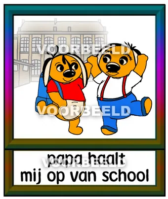 Papa haalt mij op van school