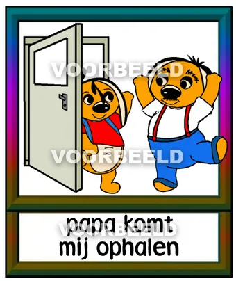 Papa komt mij ophalen