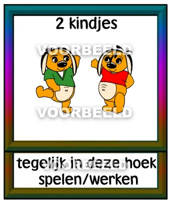 2 kindjes tegelijk in deze hoek spelen werken