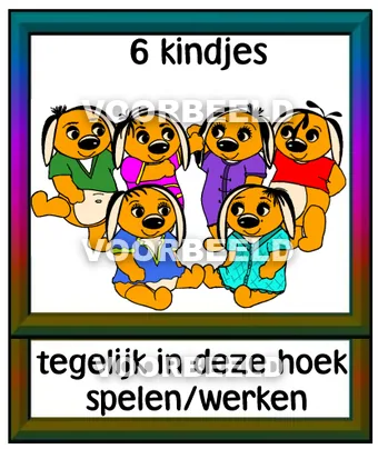 6 kindjes tegelijk in deze hoek spelen werken