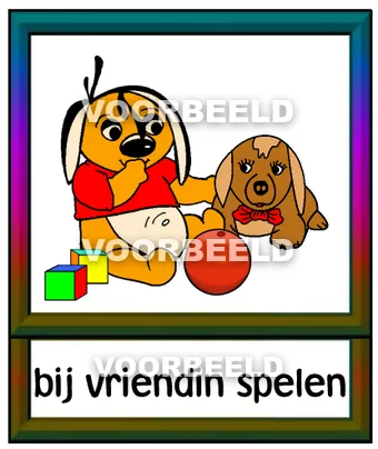 Bij vriendin spelen