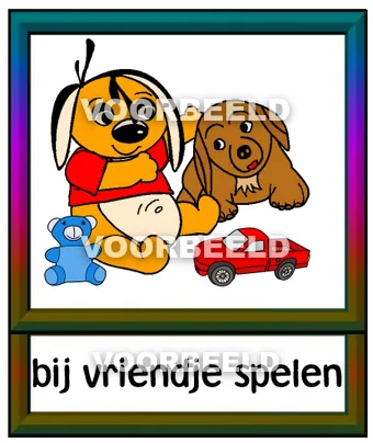 Bij vriendje spelen