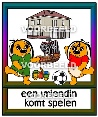 Een vriendin komt spelen1
